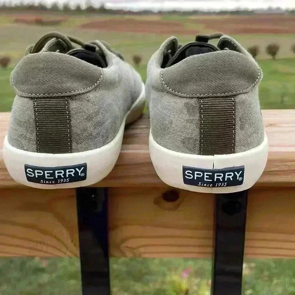 Sperry women’s camo print canvas washable tennis shoes lace tie size 6 - Picture 8 of 10